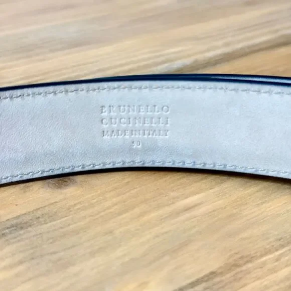 Brunello Cucinelli Men’s Calfskin belt Sz 90 - Picture 8 of 9